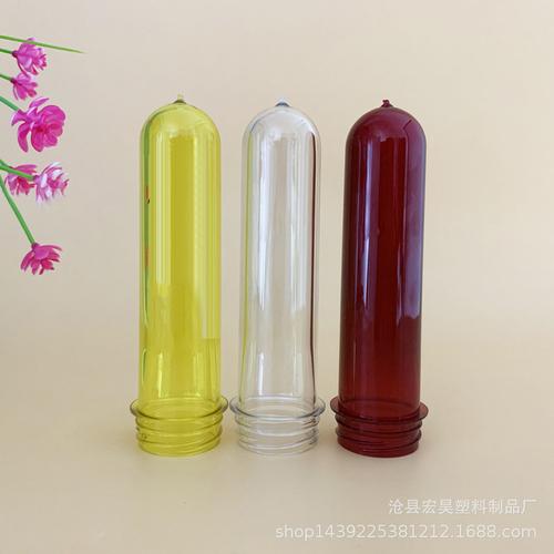 pet塑料透明瓶坯38牙48克玻璃水瓶坯厂家瓶胚批发定多种颜色胚